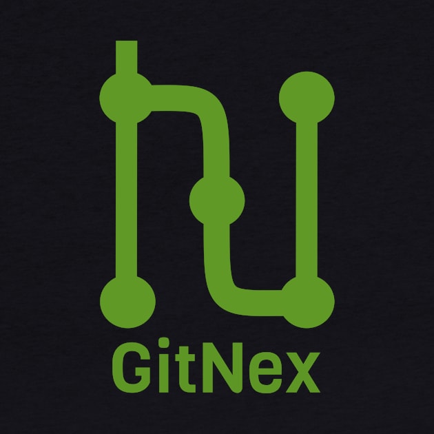 GitNex Logo with text - Green by GitNex